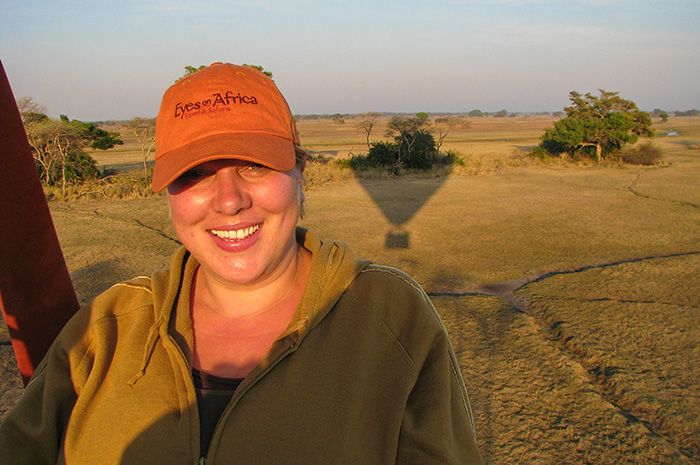 Pamela Langhoff - hot air balloon in Zimbabwe