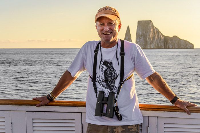 James Weis at Kicker Rock, Galapagos Islands